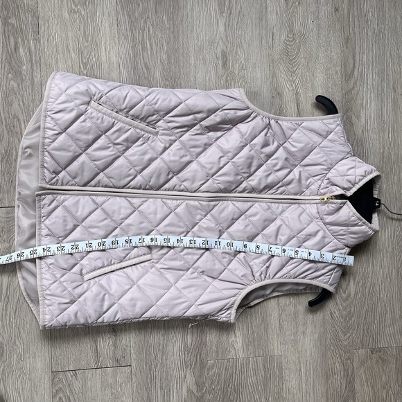 Old Navy Womens Medium Top Vest Purple Puffer Quilted Pockets Zip - Picture 8 of 9